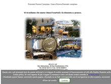 Tablet Screenshot of pizzeriaristorantegianca.com